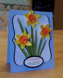 Punch Art Wednesday Daffodils Cards Handmade Beautiful Handmade Cards Easter Paper Crafts