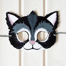 Black Cat Mask Toddler To Kid Size Halloween Mask Printable Masks Unique Masquerade Mask Toddler Girl Halloween Costume Animal Mask In 2020 Cat Costume Diy Cat Mask Halloween Masks