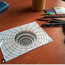 Ilusion Dibujos 3d A Lapiz Arte Del Truco Dibujos Sencillos