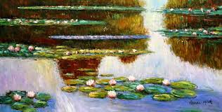 Seerosen / claude monet seerosen. Claude Monet Seerosen Im Licht F98217 60x120cm Exquisites Olbild Kunstdepot24 Olgemalde Und Bilderrahmen Berlin