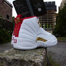 Air Jordan 12 Retro Gs Fiba 2019 Gs White Red Gold 153265 107 In 2020 Air Jordans Jordans Air Jordan 12 Retro