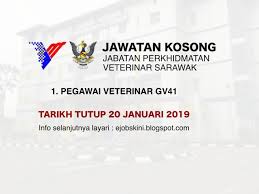 Sekiranya anda, seorang warganegara malaysia yang cukup syarat kelayakan dan berumur tidak kurang daripada 18 tahun pada tarikh tutup. Jawatan Kosong Jabatan Perkhidmatan Veterinar Sarawak Januari 2019