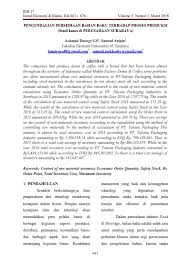 Prosedur pengendalian piutang berhubungan erat dengan pengendalian penerimaan kas disatu pihak, dan pengendalian penetapan dan penyelenggaraan pengendalian intern yang layak. Top Pdf Pengendalian Persediaan Bahan Baku Terhadap Proses Produksi Studi Kasus Di Perusahaan Surabaya 123dok Com