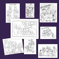 Descarga ahora la ilustración libro para colorear familia colección 1. Dibujos Para Colorear En El Dia De La Familia