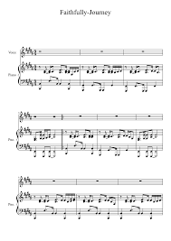 Faithfully Journey Sheet Music For Piano Voice Download Free In Pdf Or Midi Sheet Music Music Book Steve Perry