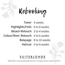 Rebooking Our Guideline For Re Booking Will Ensure You Have The Right Time Between Each Appointment Th Hair Salon Marketing Hair Stylist Life Hair Stylist Tips