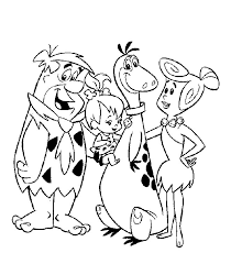 Flintstones coloring stone age cartoon caveman drawings for teenagers. Flintstones Coloring Pages Cartoon Coloring Pages Disney Coloring Pages Coloring Books