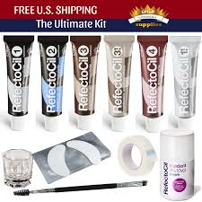 Refectocil Ultimate Kit 11 Pieces Free Shipping Eyebrow And Eyelash Tint Eyelash Tinting Colors For Skin Tone
