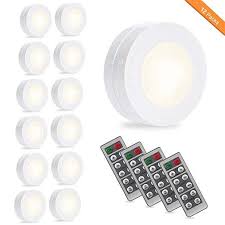 Solled Led Puck Lights Kitchen Under Cabinet Lighting With Remote Control Battery Powered Dimmable C Led Puck Lights Jack O Lantern Decorations Natural Light