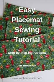 30+ free quilted placemat patterns. Easy Placemat Sewing Tutorial Jmb Handmade
