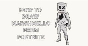 Fortnite battle royale free printable coloring pages for kids. How To Draw Marshmello From Fortnite Really Easy Drawing Tutorial