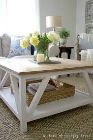This diy modern farmhouse coffee table adds design and a place to put your favorite beverages while. Diy Coffee Table Farmhouse Style Modern Farmhouse Coffee Table Modern Farmhouse Table Diy Farmhouse Coffee Table