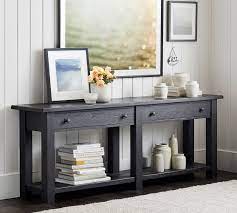 Sharp lines and elegant materials make the moes home collection bottego console table an indispensable complement to your new contemporary living room. Benchwright 83 Console Table Pottery Barn