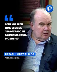 ➡️ Al parecer los inconvenientes que se han registrado en las últimas  semanas por el uso del tren Lima-Chosica, tiene un nuevo capitulo más. Esta  vez, el alcalde de la capital, Rafael