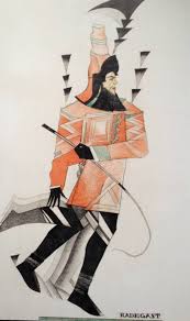Su serie de litografías surrealistas de 1917 titulada bożki słowiańskie (ídolos eslavos) tuvo un gran éxito y se imprimió en postales y chocolates. Rysunek Z Teki Bozki Slowianskie 1934 Projekty Do Niezrealizowanej Teki Litograficznej Muzeum Narodowe W Warszawie Historical Illustration Illustration Art