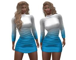 Taking pictures with fans 3 candice is perfection 3 source: Second Life Marketplace Sexy Oh Lala Bicolor Mini Dress White Blue For Maitreya Only