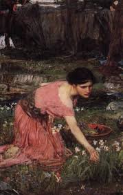 Gather Ye Rosebuds While Ye May Waterhouse Painting 1909 Beautiful Waterhouse Painting Of Flora The Roman Goddess Of Blossoming Flowers A John William Waterhouse William Waterhouse John William Waterhouse Paintings
