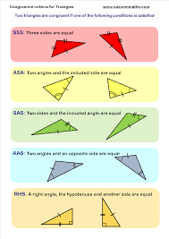Similar triangles are proportional to each other and have the same interior angles. Similar Shapes And Congruence Geometry Worksheets Math Worksheet Math Worksheets