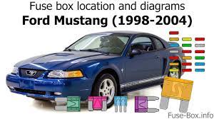 I have a 2001 convertible mustang and my dash light were my gas gauge is and my speedometer are that light is out the full diagram is also in the owners manual for both fuse boxes, one in the car and one under the hood for bigger fuses, here is a link to a another. Fuse Box Location And Diagrams Ford Mustang 1998 2004 Youtube