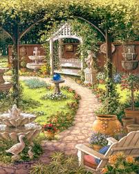 Janet Kruskamp Garden Art Tile Murals Flower Landscape