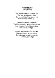 Spellbound By Emily Bronte Complete Lesson Emily Dickinson Poems Dickinson Poems Cool Words
