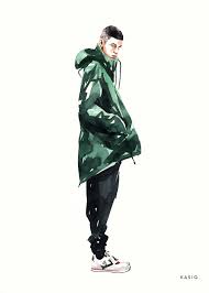 Streetwear Fashion Illustration By Kasiq Jungwoo Fashion Illustration Watercolor Fashion Sketches Men Fashion Illustration Sketches