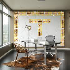 Using the living room divider to add a wonderful display or even additional storage options is a great way to make the most of the available space in your adding a translucent glass wall or sliding and folding glass doors to create a partition between the living area and the bedroom in the small studio. Wallpaper Borders For Living Room Minimalist Modern Home Office Design 1000x1000 Download Hd Wallpaper Wallpapertip