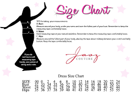 Jasz Couture Size Chart