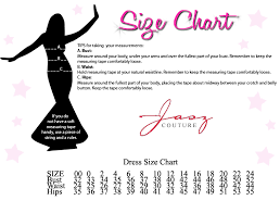 jasz couture size chart