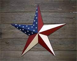 Pin By Rachael W On Seasonal Holiday Decor Painted Stars Metal Stars Painted Star