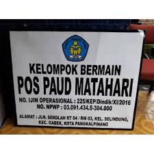 Baik karena sudah mencakup nama lembaga dan alamat. Papan Nama Lembaga Shopee Indonesia
