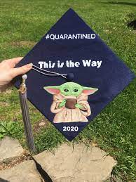Baby Yoda Grad Cap By Morgana Costanzo Grad Cap Baby Cap Graduation Cap