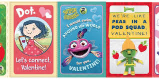 Valentines card holder valentines surprise valentine day boxes valentines for boys valentines day party valentine crafts valentine ideas valentinstag party christmas train. Printable Valentine S Day Cards From Word Party Doozers Dot Splash And Bubbles And Dinosaur Train