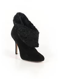 details about oscar de la renta women black ankle boots us 7