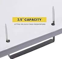 OLYMPX 50 Pcs Of 2" Capacity Premium Metal Prong Paper Fastener Complete  Set, 2.75 Inch Base