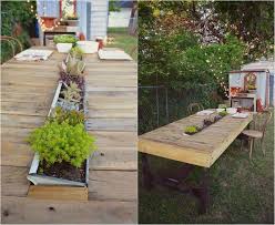 Tisch Aus Europaletten Esstisch Garten Sukkulenten Palettentisch Garten Gartendesign Ideen Haus Und Garten