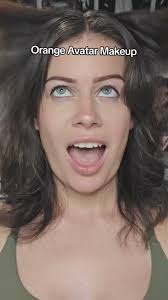 Orange Avatar Inspired Makeup #avatarmakeup #avatar #makeuptrends