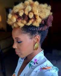 40 Cute Updos For Natural Hair Natural Updo Short Hair Updo Natural Hair Updo