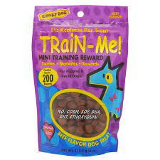 Crazy Dog Train Me Mini Training Reward Beef Dog Treats 4 Oz Bag Petco Dog Training Dog Training Obedience Beef Dog Treats
