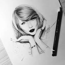 Grafika Taylor Swift Drawing And Art Taylor Swift Drawing Taylor Swift Celebrity Drawings