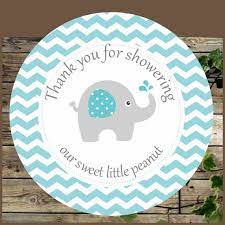 Elephant Favor Tags Blue Elephant Baby Shower Printable Favor Etsy In 2020 Elephant Baby Shower Decorations Baby Shower Printables Baby Shower
