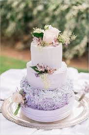 Glamorous purple accented wedding party tablescape. Pretty Blush And Purple Wedding Lavender Wedding Cake Purple Wedding Cakes Purple Wedding Cake