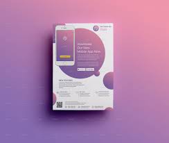 Mobile App Flyer Ad Adverts Android App Application Car Commerce Concept Corporate Design Digital Fl Mobile App Flyer Mobile App Flyer