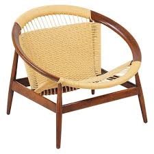 Illum Wikkelso Ringstol Rope Chair For Niels Eilersen In 2020 Vintage Lounge Chair Chair Rope Chair
