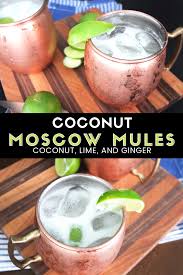 Coconut Moscow Mule Recipe Cocktail Drinks Recipes Mule Recipe Alcohol Drink Recipes