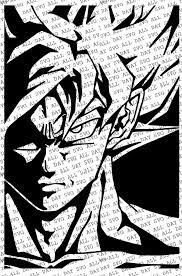Dragon ball z black and white svg. Goku Svg And Jpg Goku Svg Dragon Ball Z