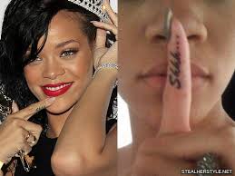 In addition, 3 other big stars for cutting, for example, for the wrist or next to the ears with up to 1.8 cm. Rihanna S Tattoos Meanings Steal Her Style