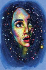 Shooting Star Canvas Art By Olesya Umantsiva Icanvas In 2021 Galaxy Drawings Galaxy Painting Star Art