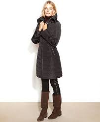 Michael Michael Kors Coat Quilted Long Length Puffer