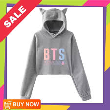 Jadi jangan heran ketika beberapa hari sebelum jimin merayakan ulang tahunnya, para army sudah menyiapkan perayaan megah, mulai dari webinar . Bts Hoodie Bangtan Crop Top Hooded Cat Ear Gift Hadiah Baju Bts Women Girls Girlfriend Sister Kids Birthday Hari Jadi Shopee Malaysia